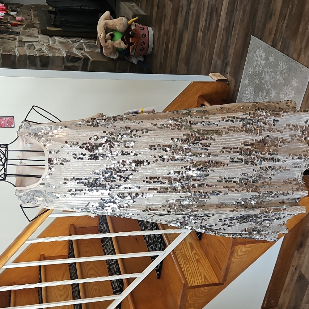 👗GB SLEEVELESS SEQUIN DRESS👗